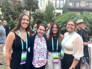 Dr. Facchinato and SCU DC students pose for a photo during the SCU Alumni Dinner Reception that was hosted during the CalChiro Conference 