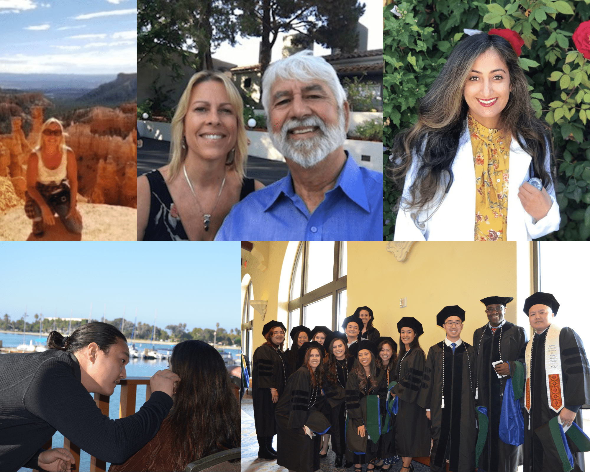 A collage of the Fall Term 2022 SCU Values winners