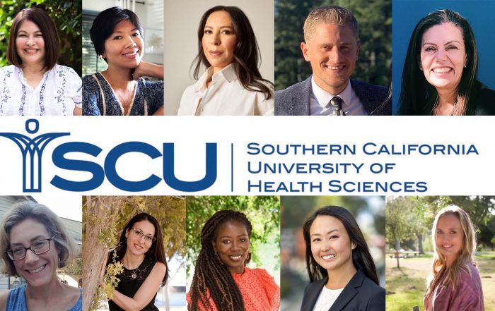 A collage of headshots of ten SCU Ayurveda alumni who all passed the NAMA board certification