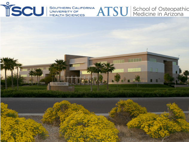 A photo of the A.T. Still University-School of Osteopathic Medicine in Arizona.