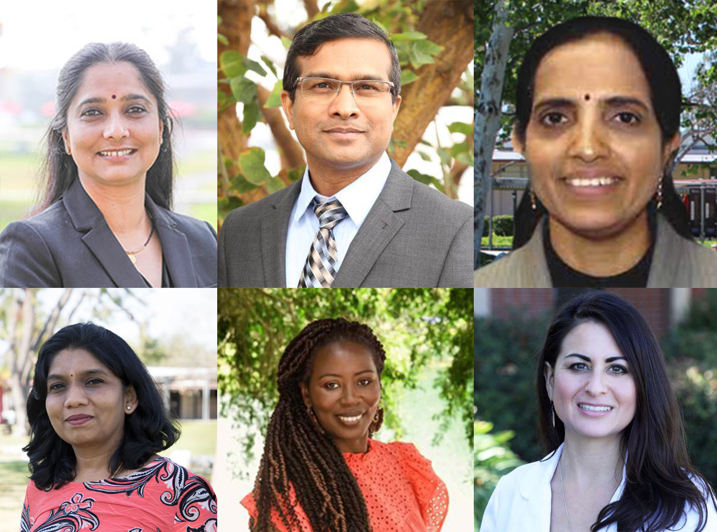 A collage of headshots of the SCU Ayurveda 2022 NAMA Conference Speakers