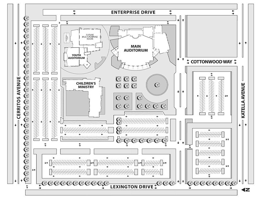 Plummer Auditorium parking map