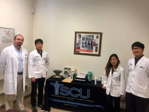 SCU faculty and students at the Whittier Community Resource Center